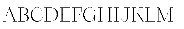 Seraphine Display Extra Light Font UPPERCASE