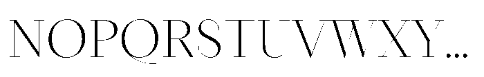 Seraphine Display Extra Light Font UPPERCASE