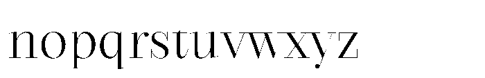 Seraphine Display Light Font LOWERCASE