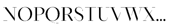 Seraphine Display Regular Font UPPERCASE