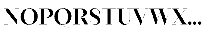 Seraphine Display Semibold Font UPPERCASE
