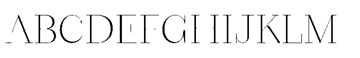 Seraphine Display Thin Font UPPERCASE