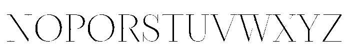 Seraphine Display Thin Font UPPERCASE