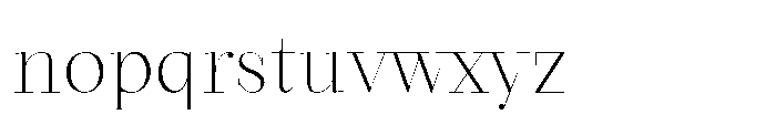 Seraphine Display Thin Font LOWERCASE