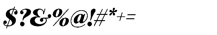 Seraphine Extra Bold Italic Font OTHER CHARS