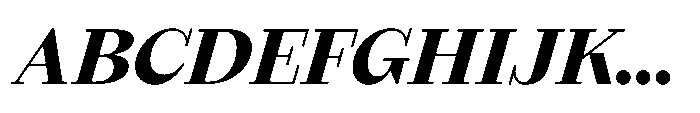 Seraphine Extra Bold Italic Font UPPERCASE