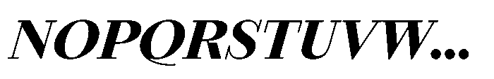Seraphine Extra Bold Italic Font UPPERCASE