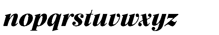 Seraphine Extra Bold Italic Font LOWERCASE