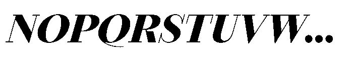 Seraphine Headline Black Italic Font UPPERCASE