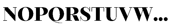 Seraphine Headline Black Font UPPERCASE