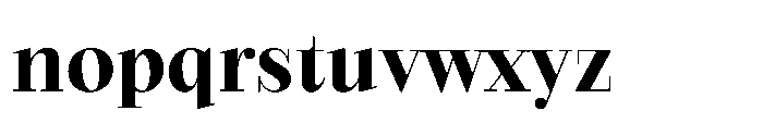 Seraphine Headline Bold Font LOWERCASE