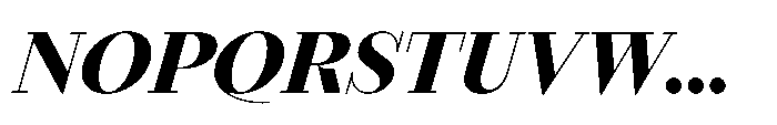 Seraphine Headline Extra Bold Italic Font UPPERCASE