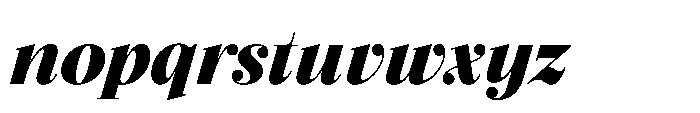 Seraphine Headline Extra Bold Italic Font LOWERCASE