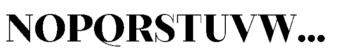 Seraphine Headline Extra Bold Font UPPERCASE