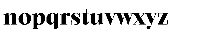 Seraphine Headline Extra Bold Font LOWERCASE
