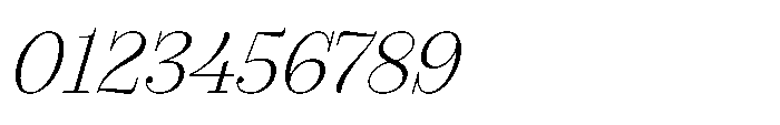 Seraphine Headline Extra Light Italic Font OTHER CHARS