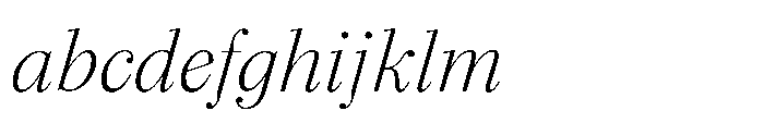 Seraphine Headline Extra Light Italic FONT
