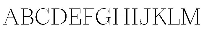 Seraphine Headline Extra Light Font UPPERCASE