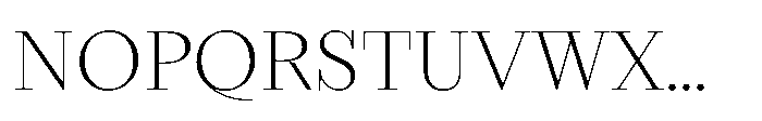 Seraphine Headline Extra Light Font UPPERCASE