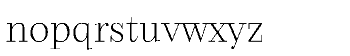 Seraphine Headline Extra Light Font LOWERCASE
