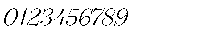 Seraphine Headline Light Italic Font OTHER CHARS