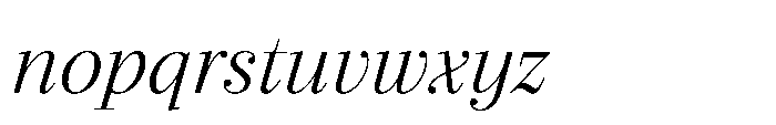 Seraphine Headline Light Italic Font LOWERCASE