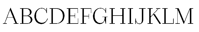 Seraphine Headline Light Font UPPERCASE