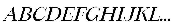 Seraphine Headline Medium Italic Font UPPERCASE