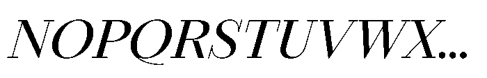 Seraphine Headline Medium Italic Font UPPERCASE
