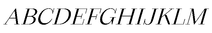 Seraphine Headline Regular Italic Font UPPERCASE
