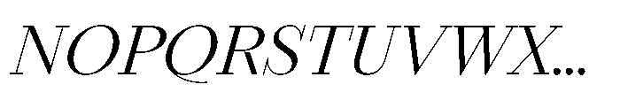 Seraphine Headline Regular Italic Font UPPERCASE