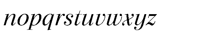Seraphine Headline Regular Italic Font LOWERCASE