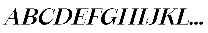 Seraphine Headline Semibold Italic Font UPPERCASE