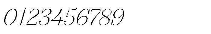 Seraphine Headline Thin Italic Font OTHER CHARS