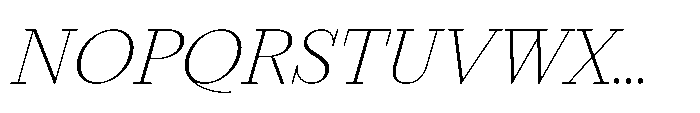 Seraphine Headline Thin Italic Font UPPERCASE
