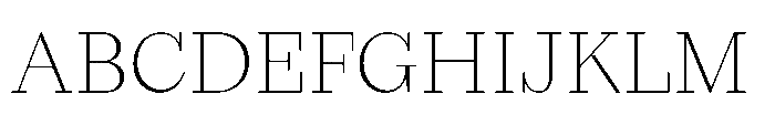 Seraphine Headline Thin Font UPPERCASE