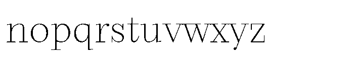 Seraphine Headline Thin Font LOWERCASE