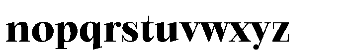 Seraphine Text Extra Bold Font LOWERCASE