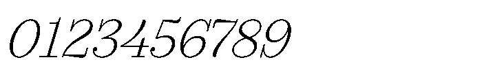 Seraphine Text Extra Light Italic Font OTHER CHARS