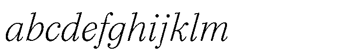 Seraphine Text Extra Light Italic FONT