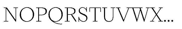 Seraphine Text Extra Light Font UPPERCASE