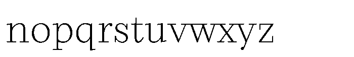 Seraphine Text Extra Light Font LOWERCASE