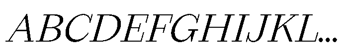 Seraphine Text Regular Italic Font UPPERCASE