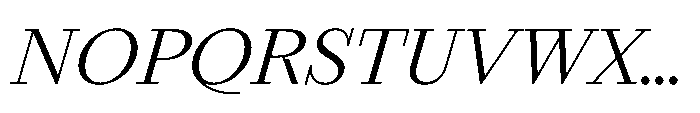 Seraphine Text Regular Italic Font UPPERCASE