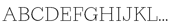 Seraphine Text Thin Font UPPERCASE