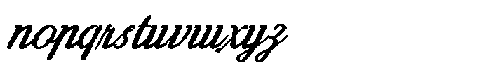 Seratonin Inkbleed Font LOWERCASE