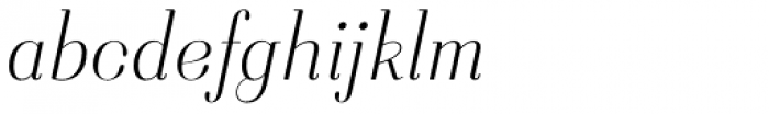 Seravee Light Italic Font LOWERCASE