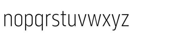 Serca Condensed Extra Light Font LOWERCASE