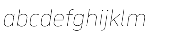 Serca Thin Italic Font LOWERCASE