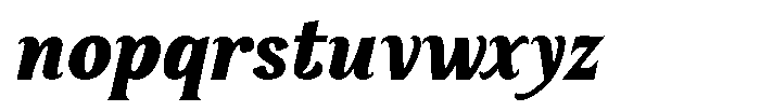 Serelia Bold Italic Font LOWERCASE